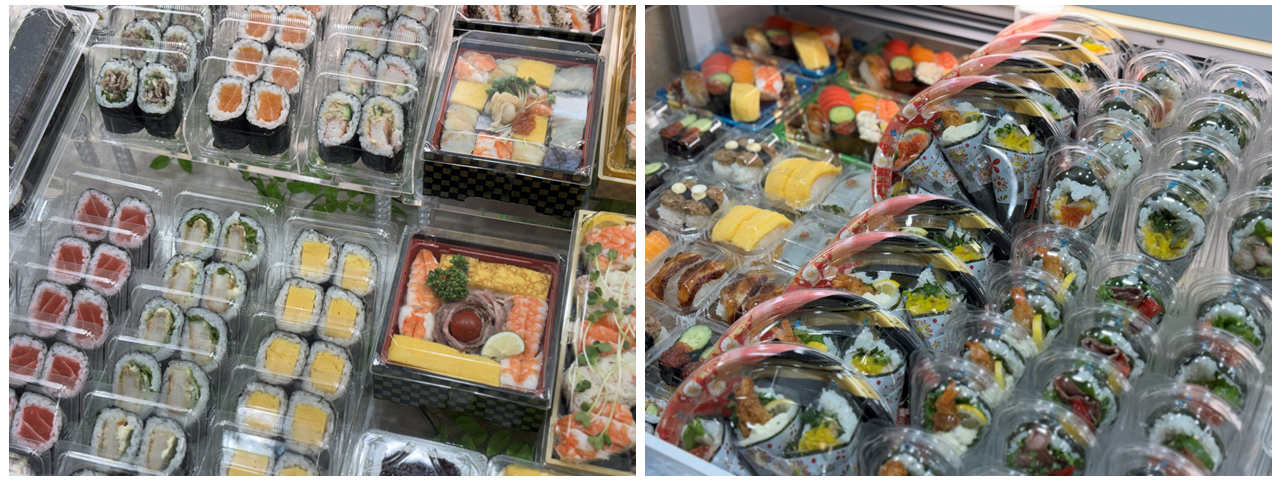 Menu samples proposed at FOOMA JAPAN