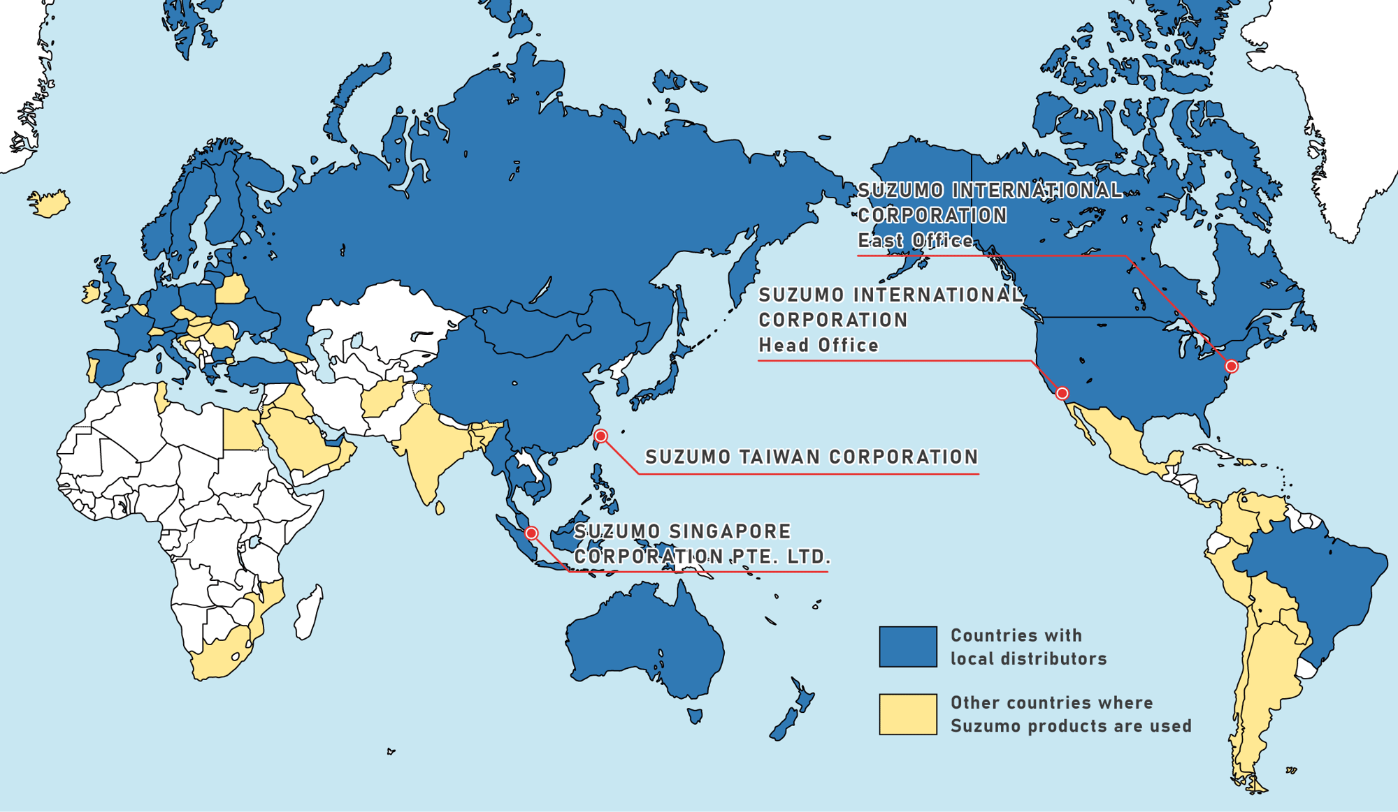 Sales & Service Locations｜Suzumo Machinery