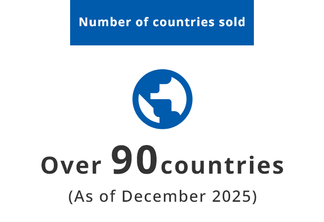Suzumo products sold in over 90 countries worldwide